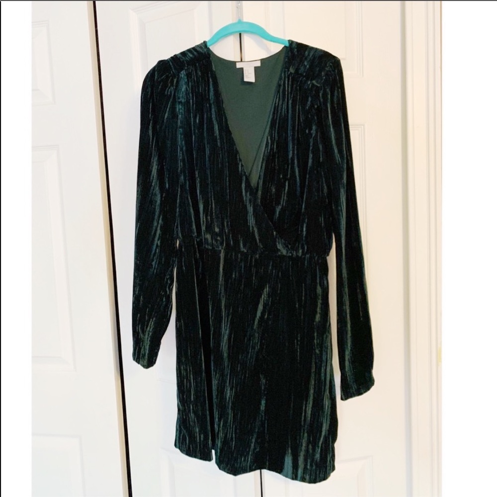 Velvet Green Dress